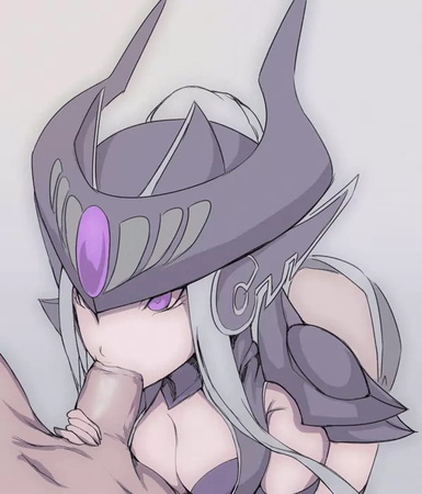 Syndra gives blowjob (colored)