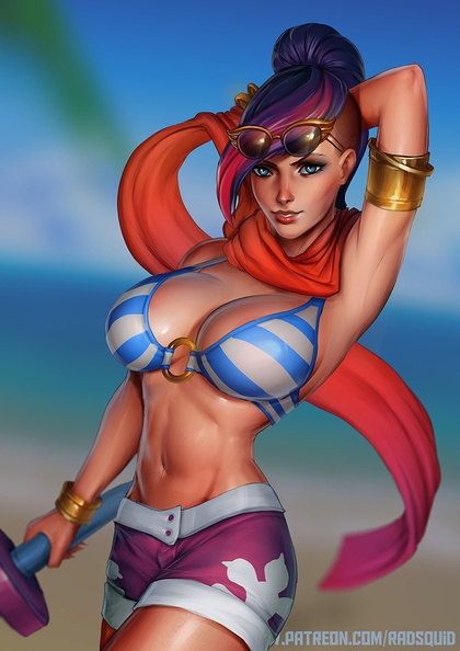 Fiora Poolparty Lolhentai League Of Legends Hentai